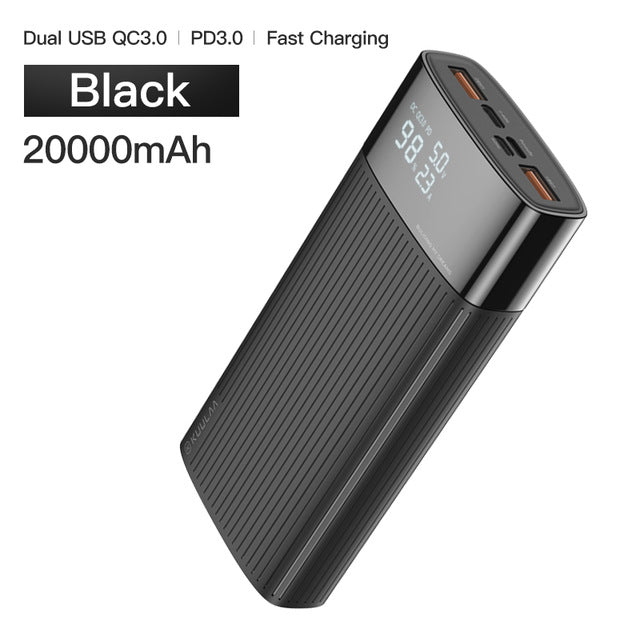 Earldom PD30 Power Bank PD 22.5W 20000mAh Black